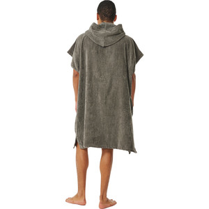 2024 Rip Curl Mens Logo Hooded Towel Changing Robe / Poncho 00GMTO - Grey